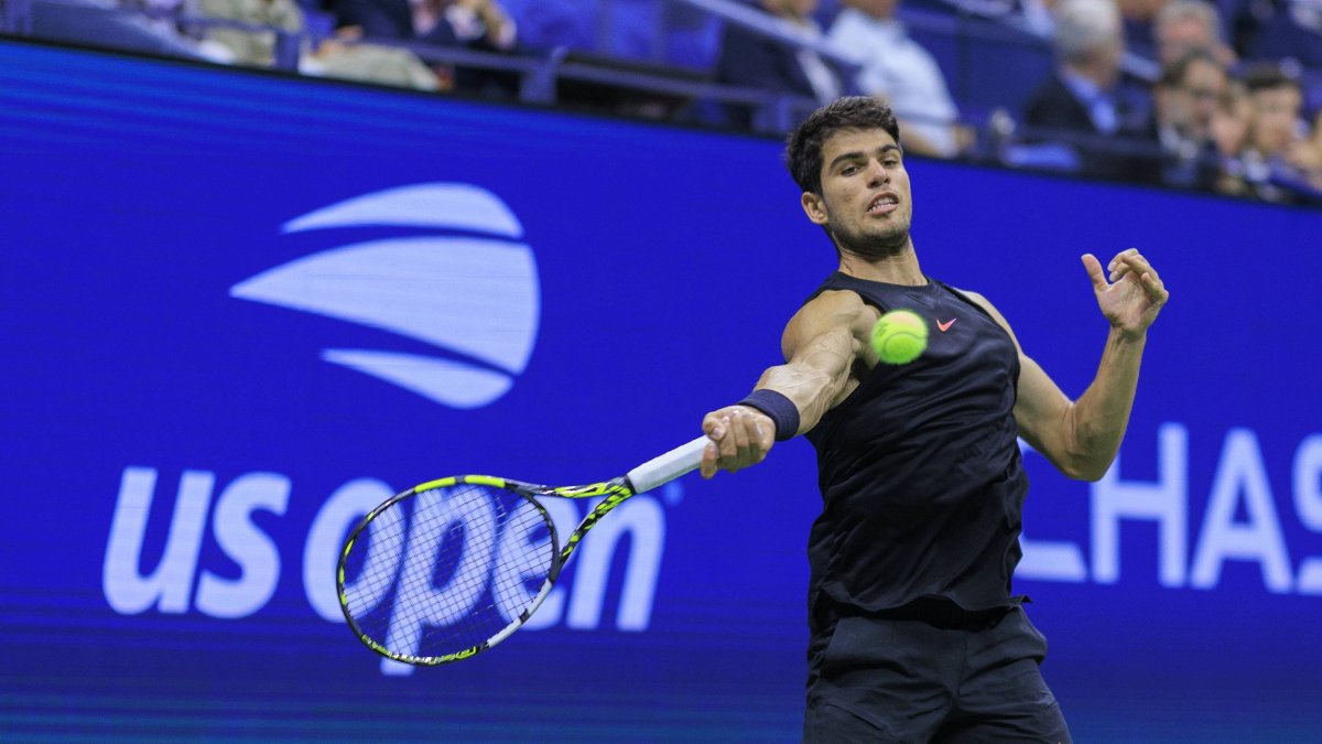 Carlos Alcaraz, en el US Open 2024