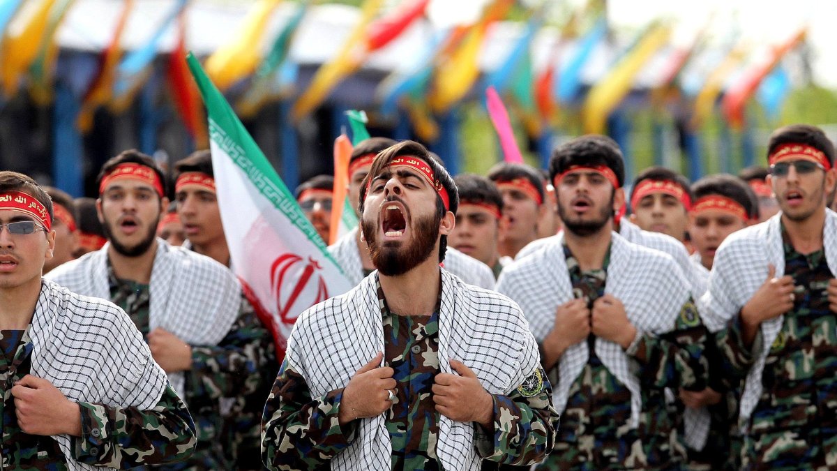 Iranian soldiers in Tehran.
