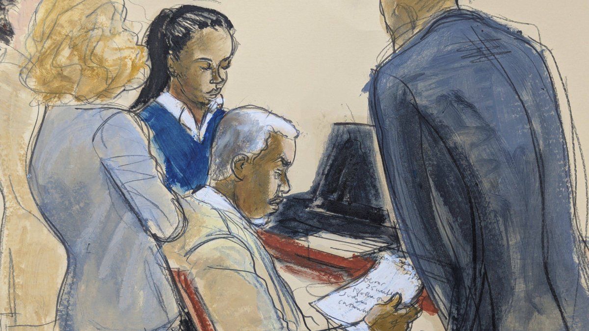 Sean ' Diddy' Combs lee al jurado una nota