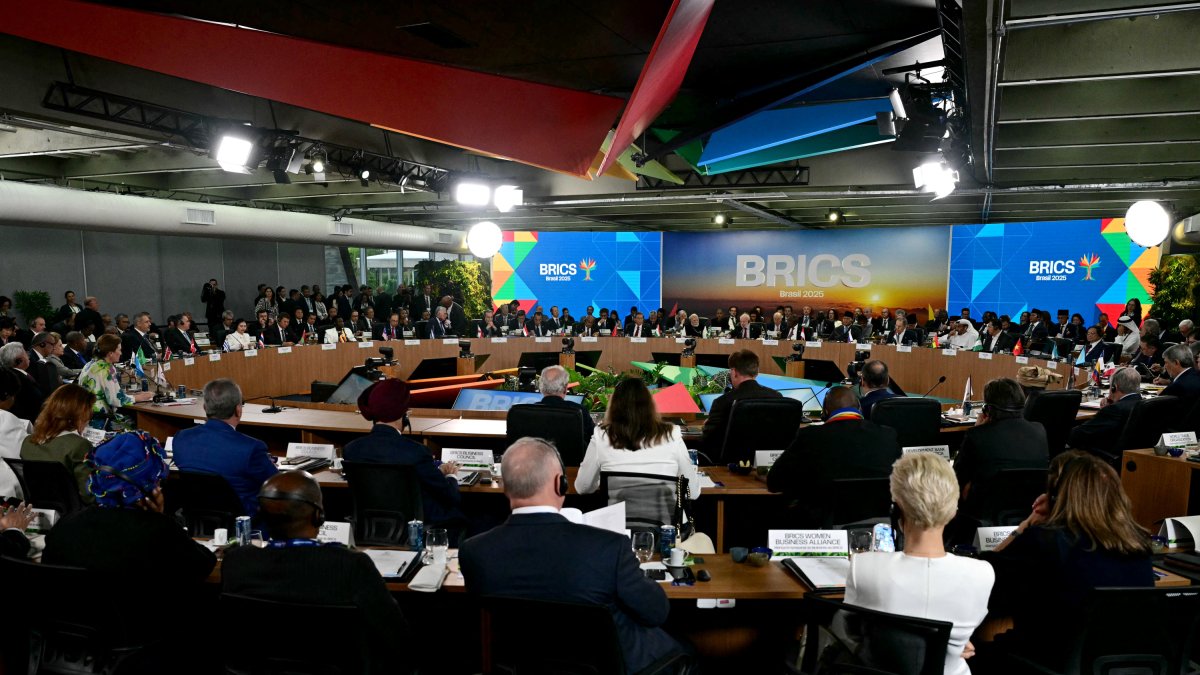 General view of the BRICS Summit in Brazil.