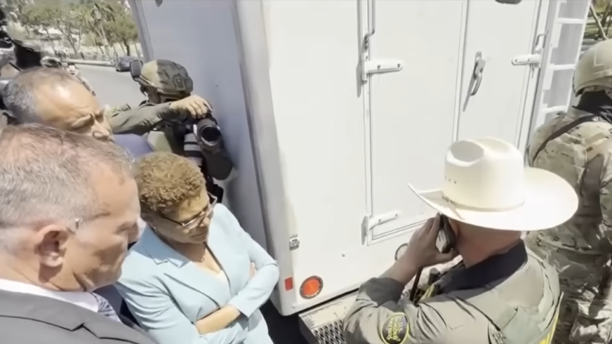 Karen Bass at MacArthur Park