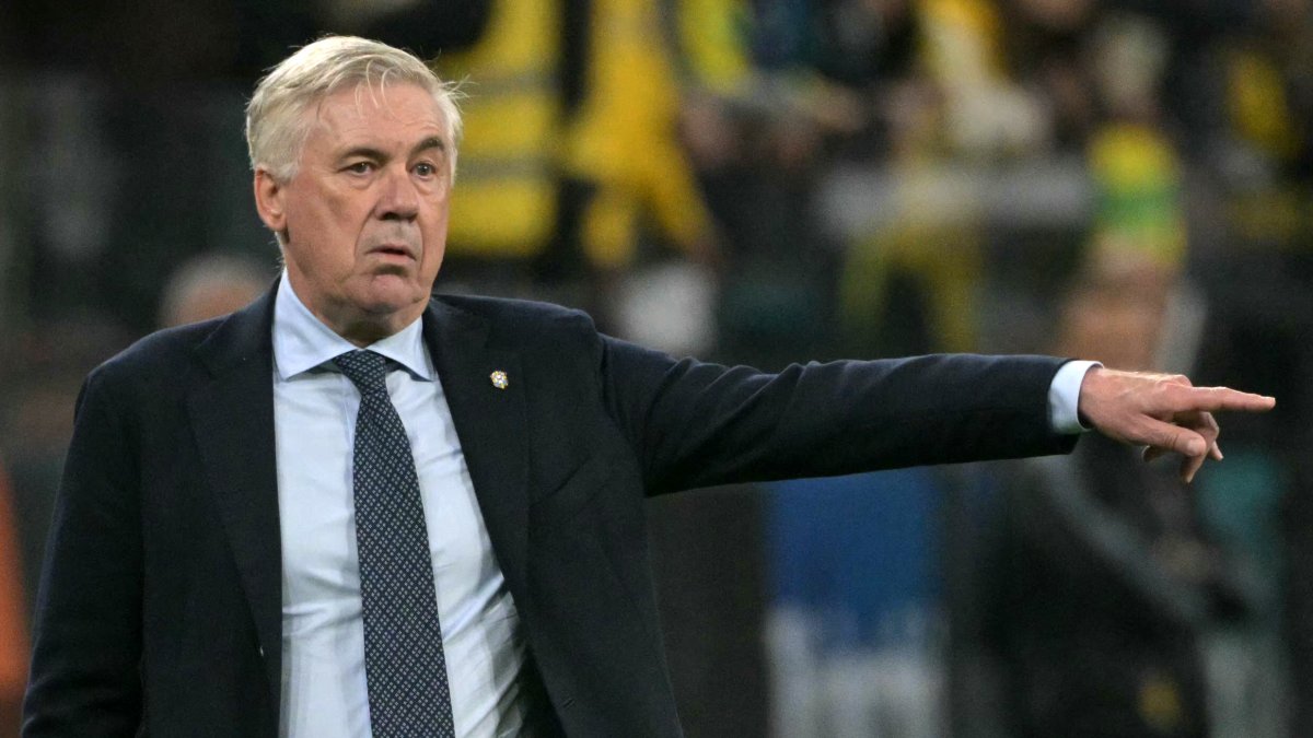 Carlo Ancelotti, durante un partido de Brasil