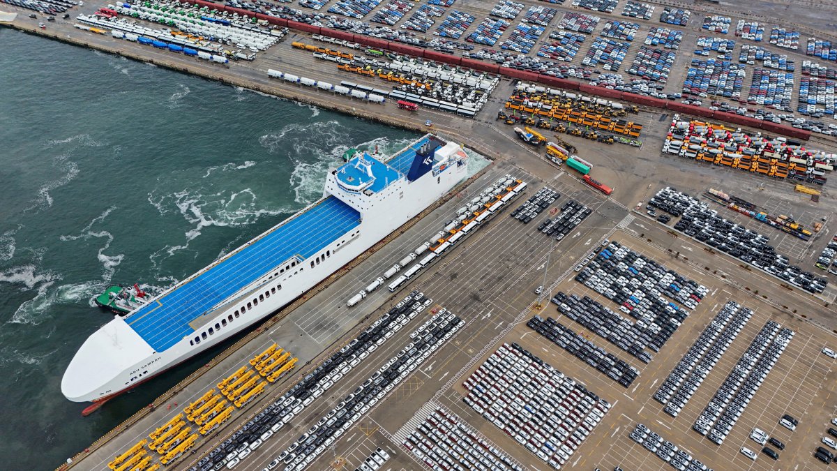 The port of Yantai, in China's eastern Shandong province