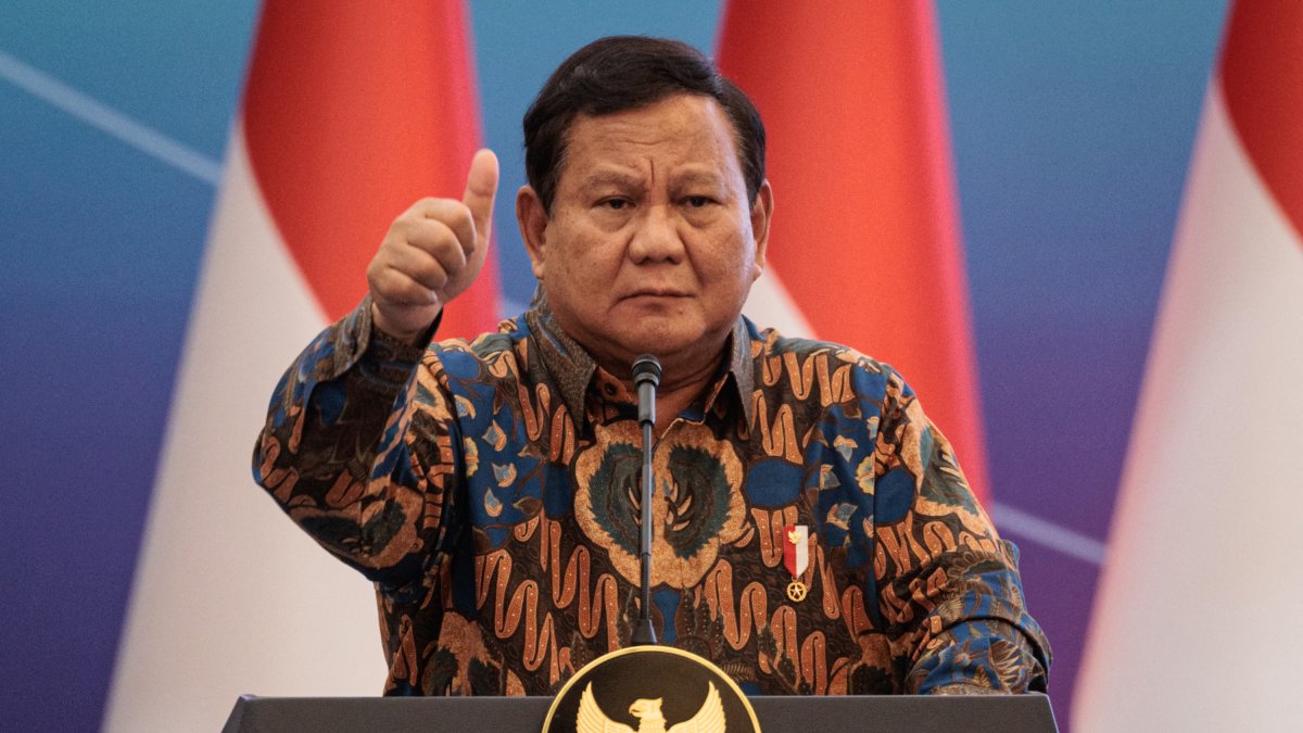 Indonesian President Prabowo Subianto
