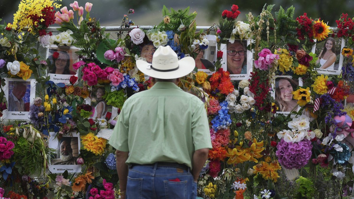 Memorial to flood victims.