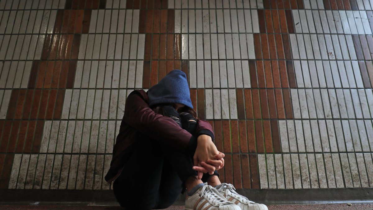 A teenage victim of child sex abuse.