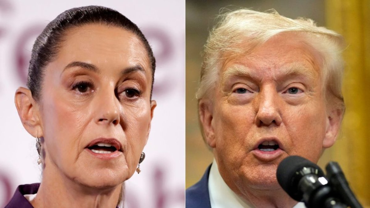 Claudia Sheinbaum and Donald Trump