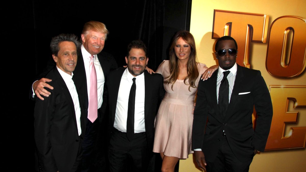 Trump and Combs during a premier in 2011.