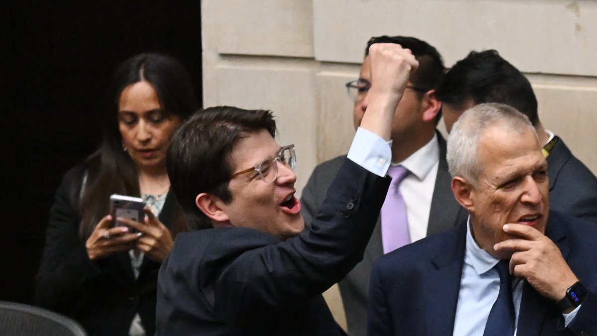 Miguel Uribe Turbay reacciona ante una votación del Senado en Colombia (Archivo)