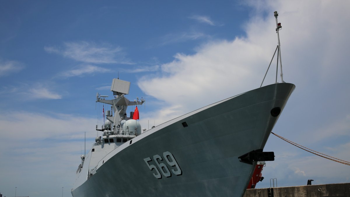 Un buque de guerra chino (Archivo)