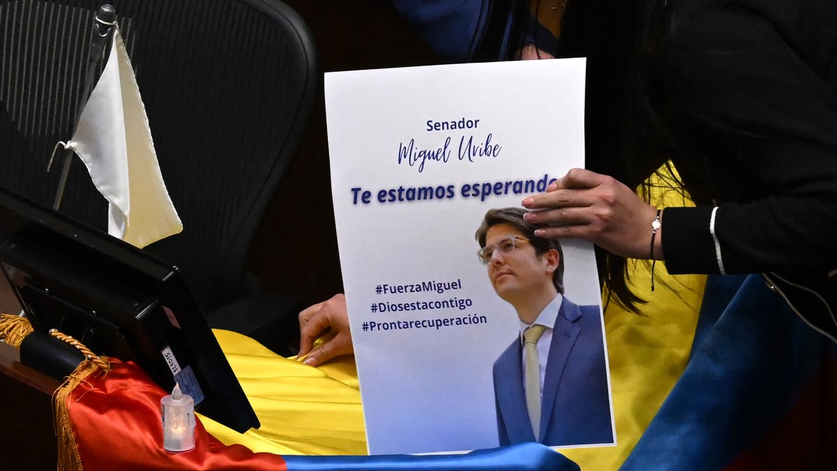 Tribute to Miguel Uribe in the Colombian Congress/ Raúl Arboleda
