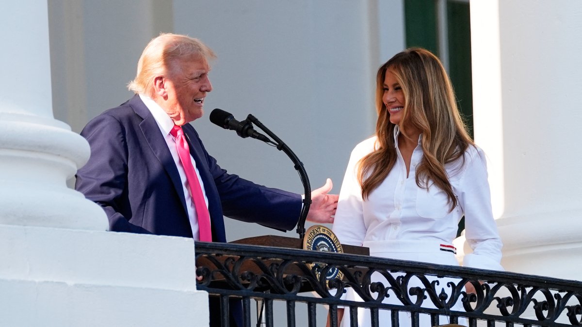 Melania Trump at the White House/ Alex Brandon.