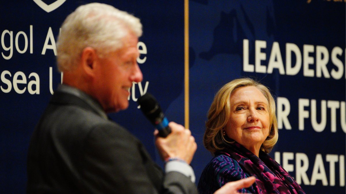 Bill and Hillary Clinton during an appearance