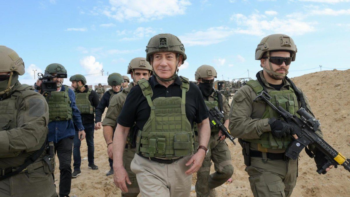 Netanyahu visita el corredor de Netzarim en la Franja de Gaza