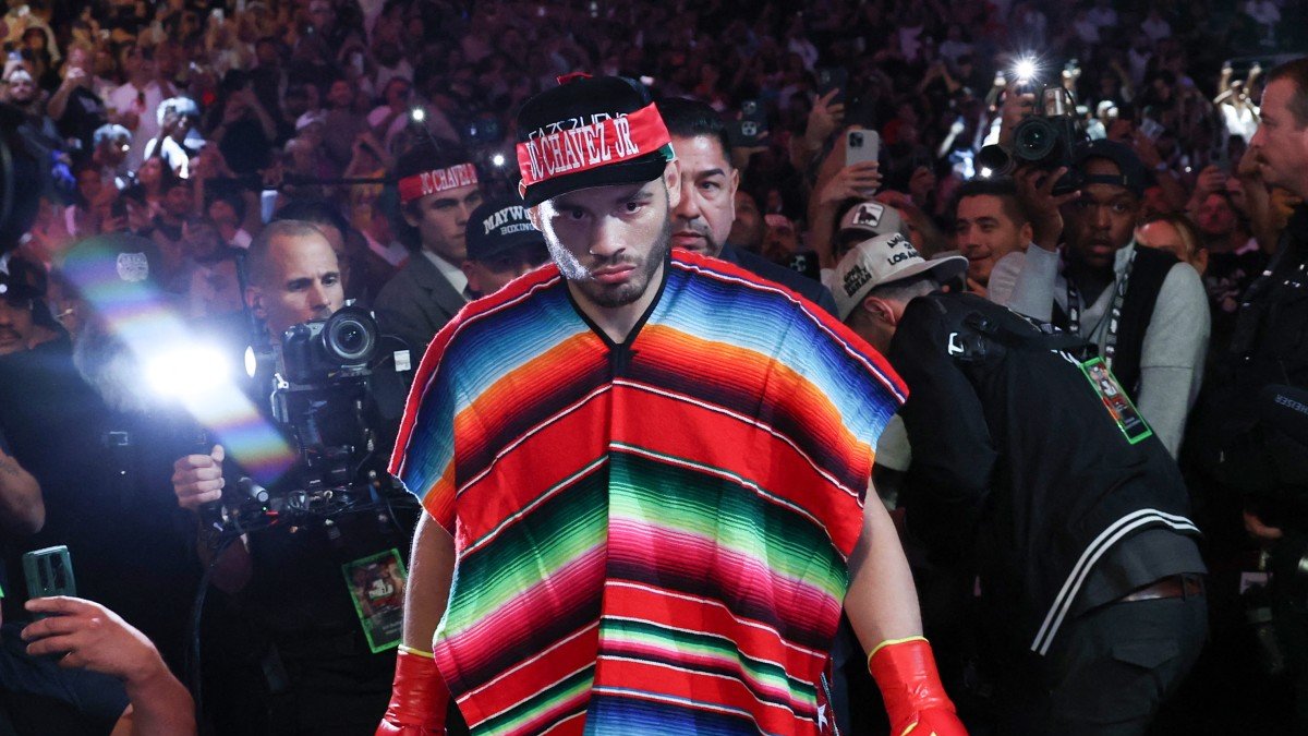 Mexico's Julio Cesar Chavez Jr. during his last fight against influencer Jake Paul