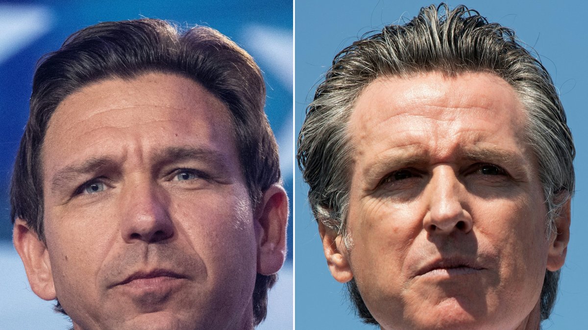 DeSantis and Newsom/ Andrew Caballero- Reynolds