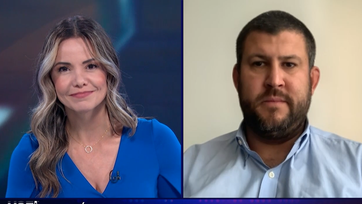 Karina Yapor and David Smolansky in Voz News.