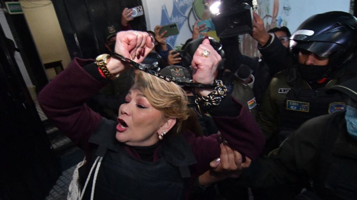 La expresidente boliviana Jeanine Áñez