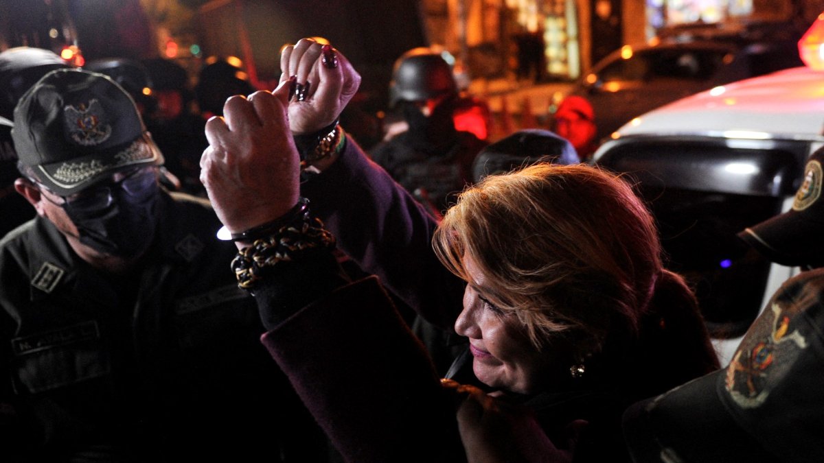 La expresidente Jeanine Añez en una imagen de archivo