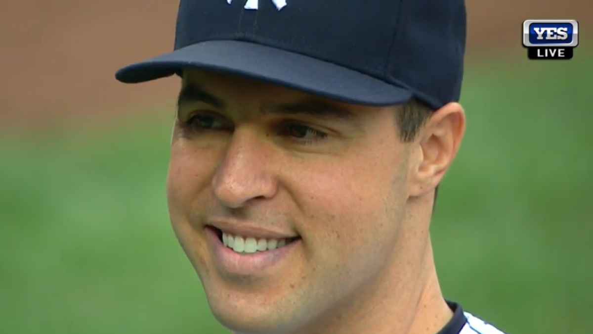 Teixeira's retirement ceremony.