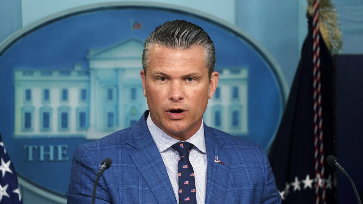 Pete Hegseth, durante una comparecencia en la Casa Blanca