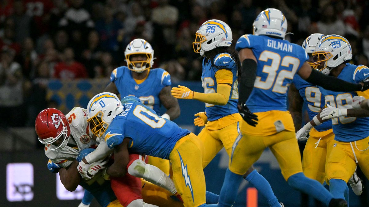 Duelo entre los Chargers y los Chiefs en Sao Paulo (Brasil)
