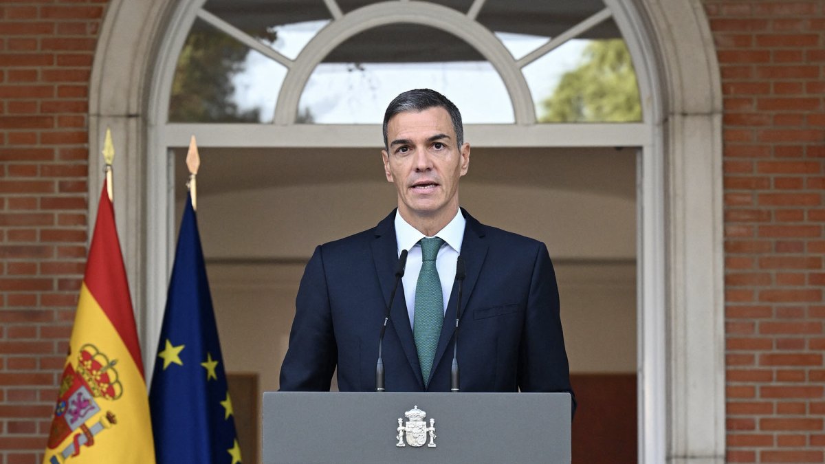 Leftist Spanish Prime Minister Pedro Sánchez
