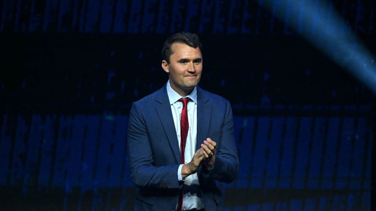 El activista político conservador Charlie Kirk
