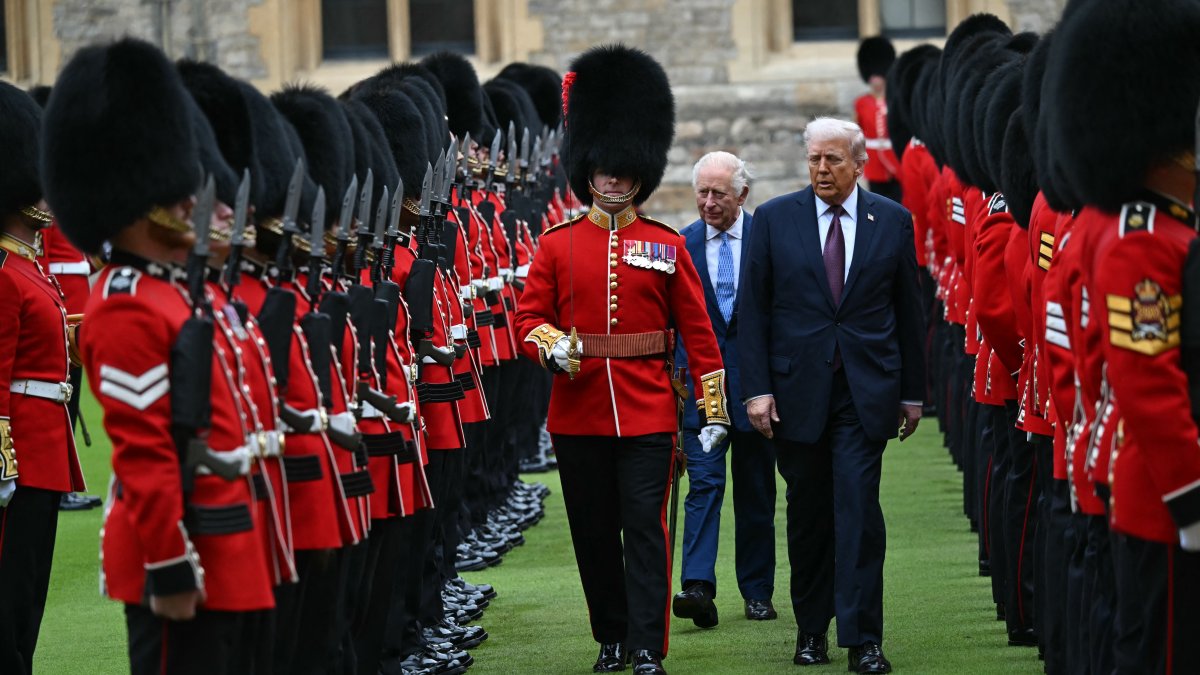 La Guardia Real Británica recibe al presidente Trump