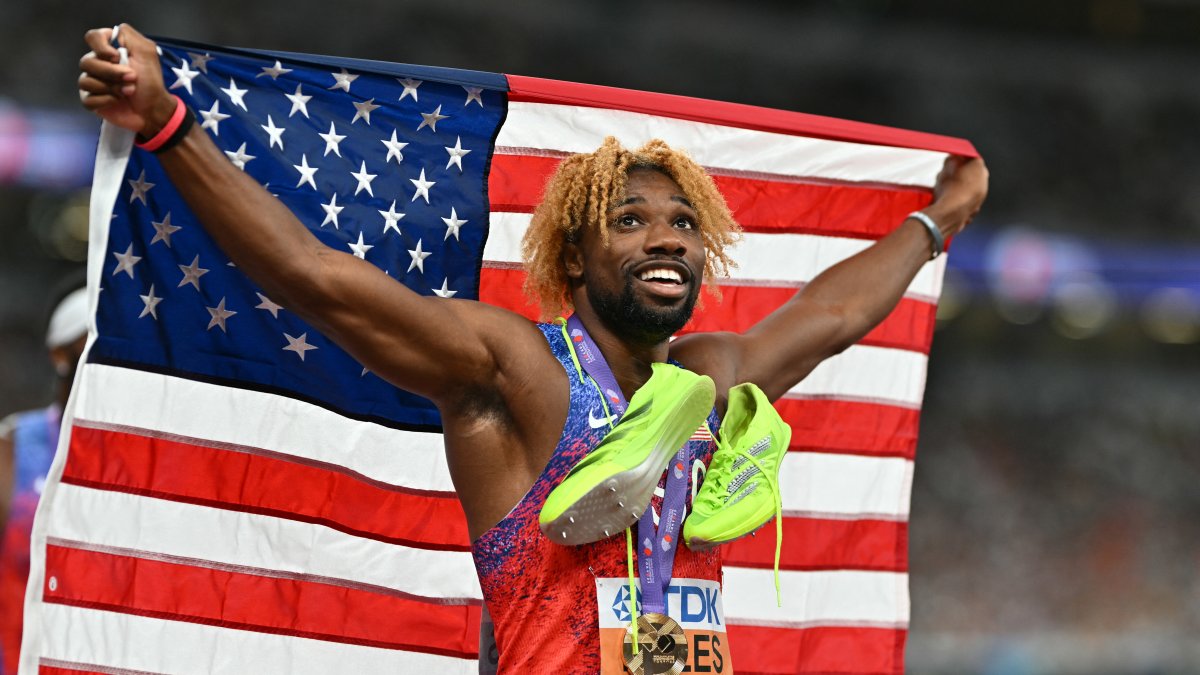 Noah Lyles, 200m champion at the World Athletics Championships Tokyo 2025.