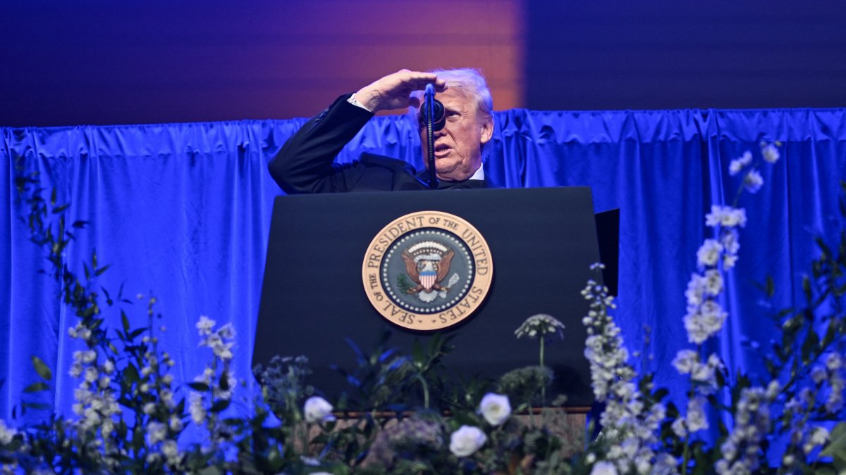 Trump en la cena del American Cornerstone Institute/ Alex Wroblewski