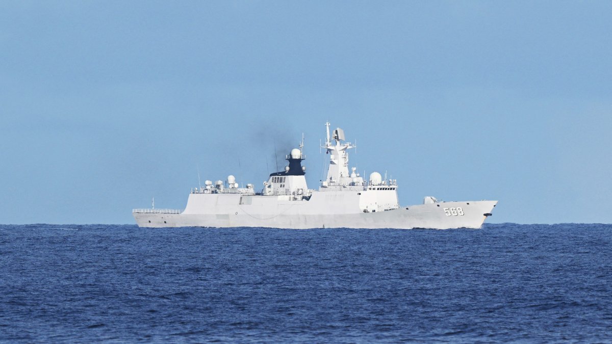 A Chinese PLA navy ship