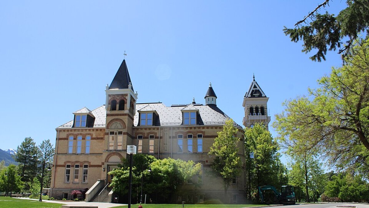 The Old Main building at Utah State University.