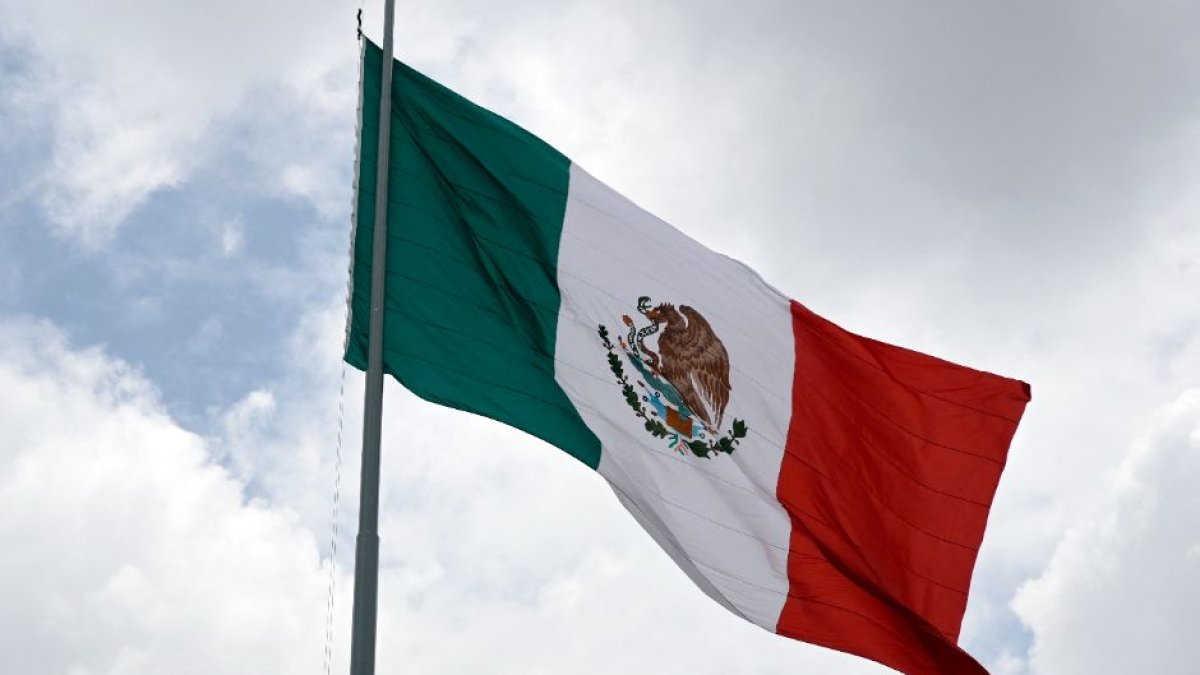 The Mexican flag