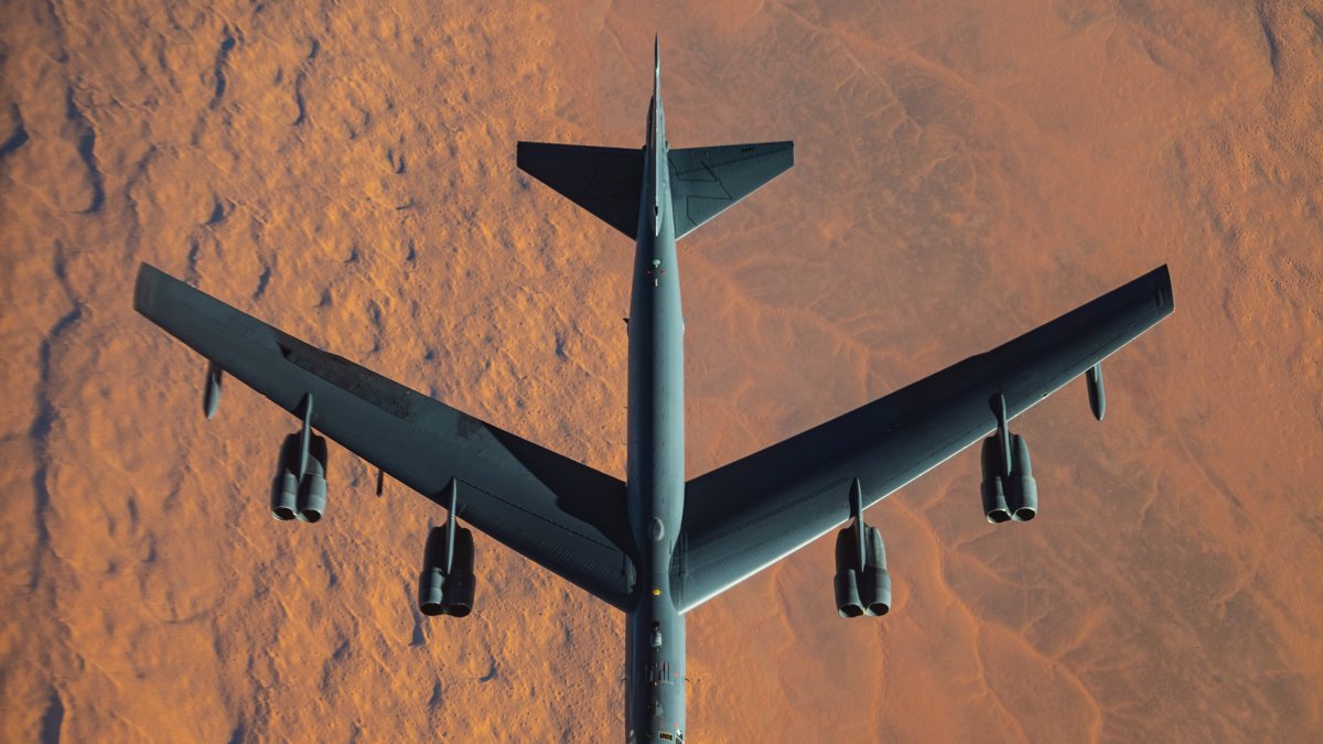 El avión bombardeo B-52 Stratofortress de la Fuerza Aérea de Estados Unidos