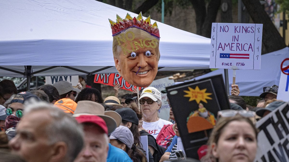 'No Kings' rally in Houston, Texas