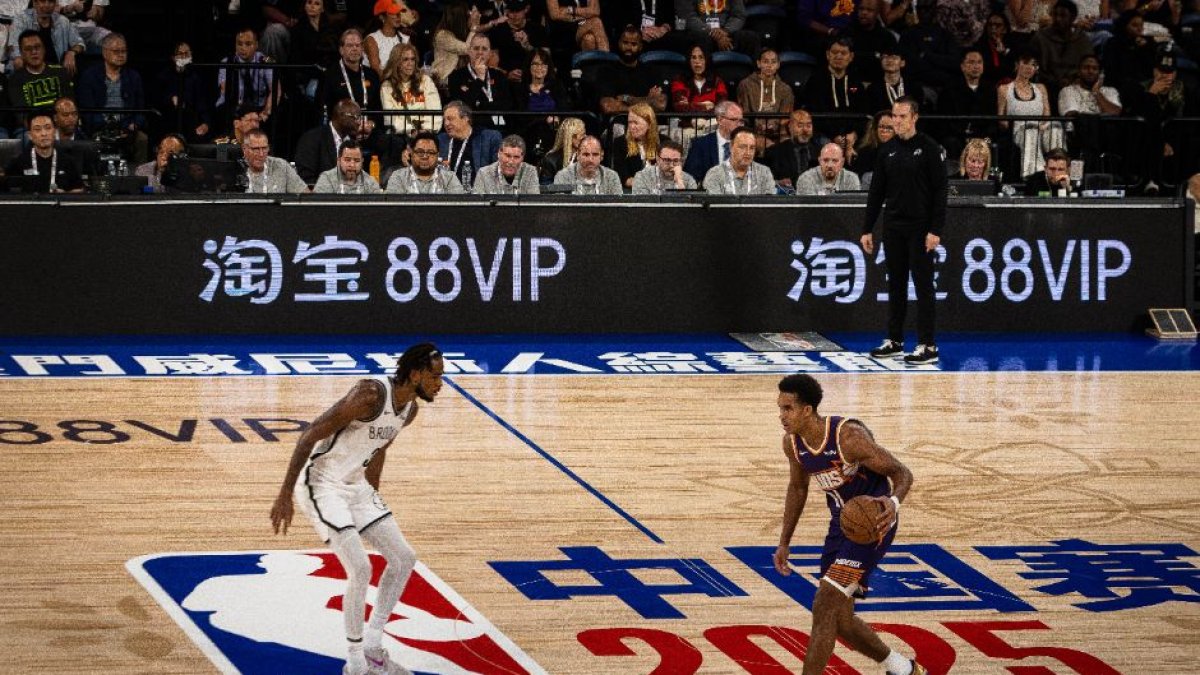 The NBA pre-season basketball game between the Phoenix Suns and the Brooklyn Nets