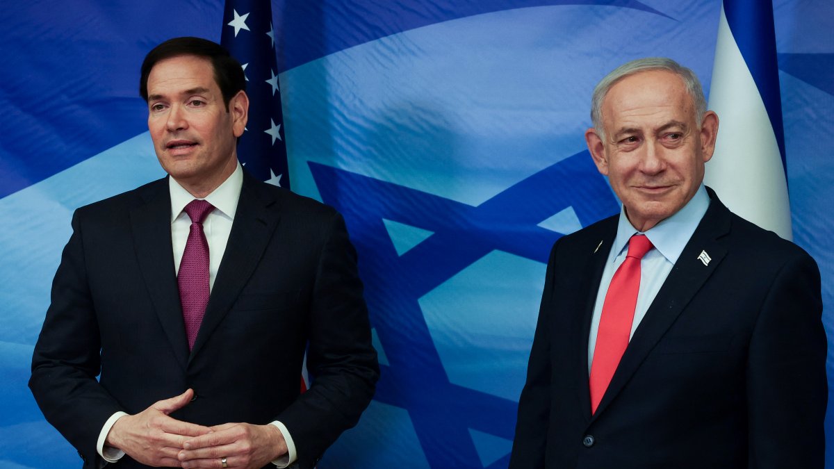 Marco Rubio and Benjamin Netanyahu in Jerusalem