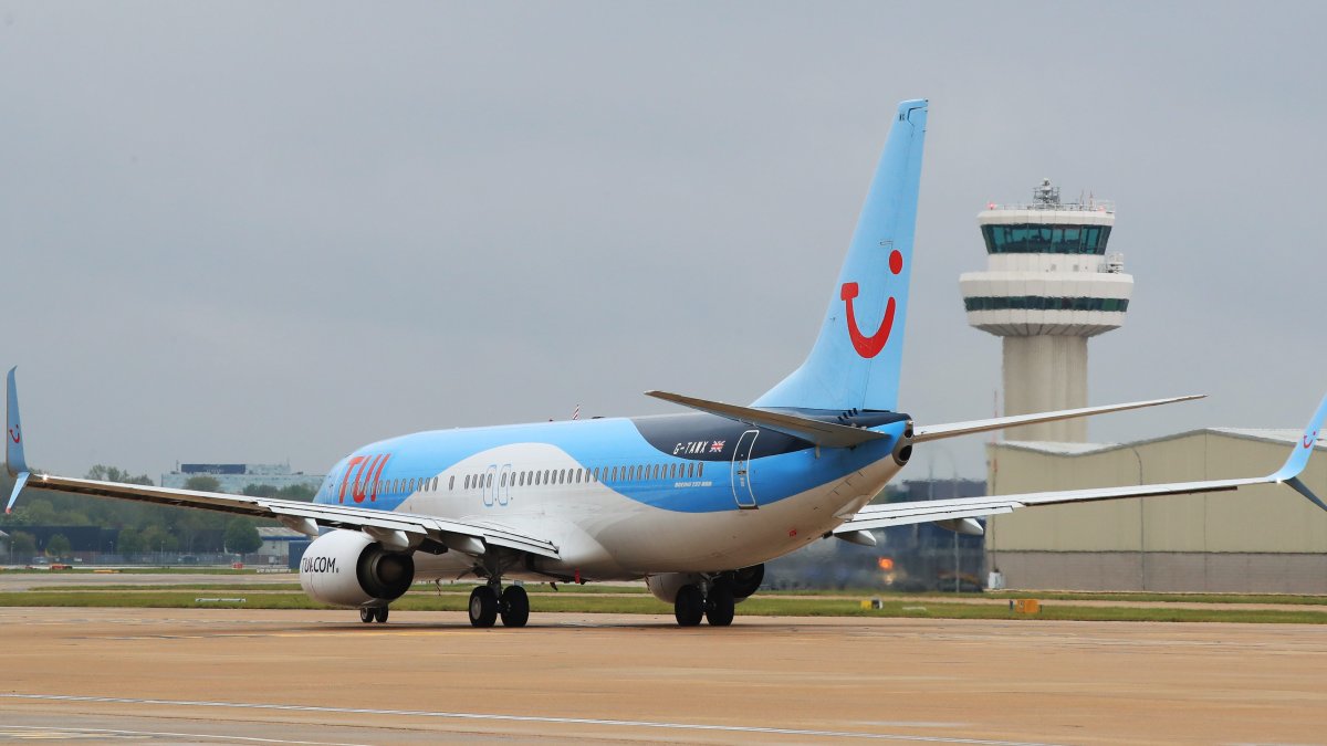 A commercial airliner on an airport runway (File).