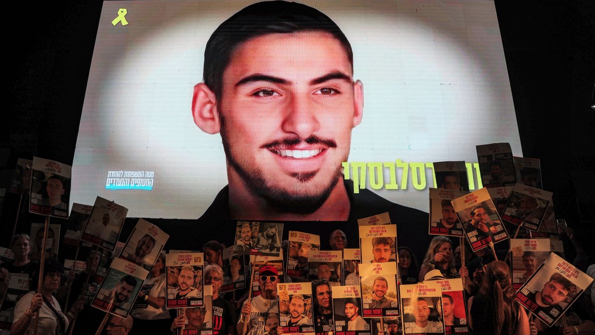 An image of Israeli hostage Rom Braslavski