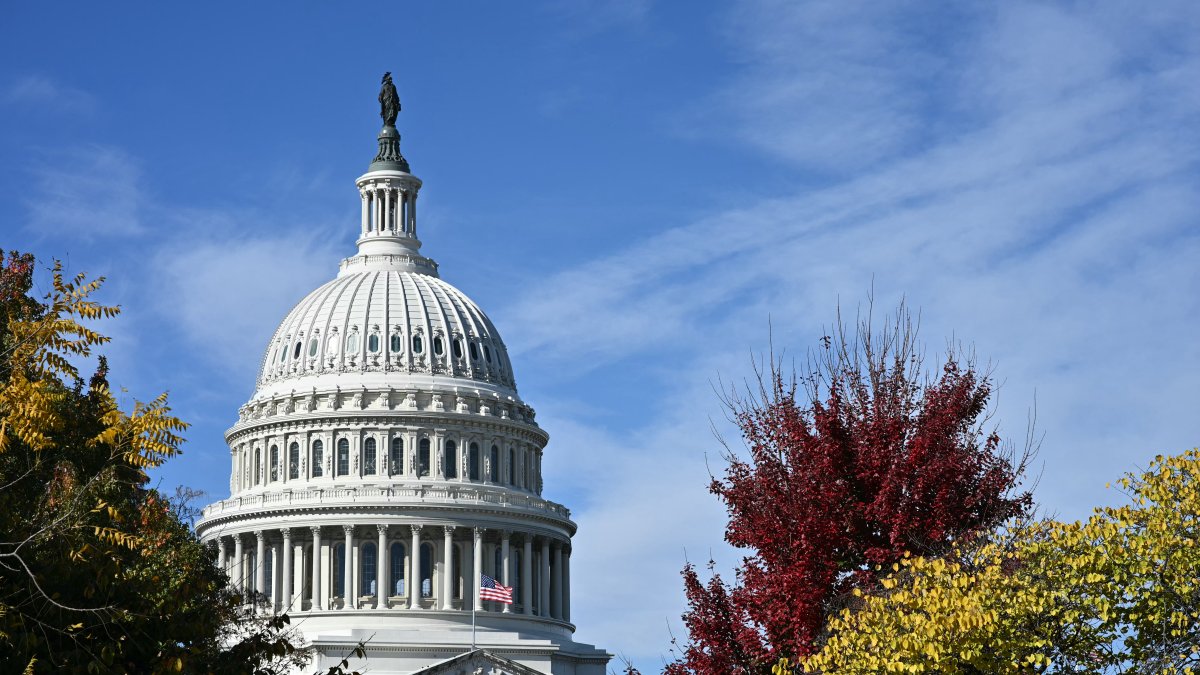 A view of the US Capitol in Washington, DC, on November 5, 2025.