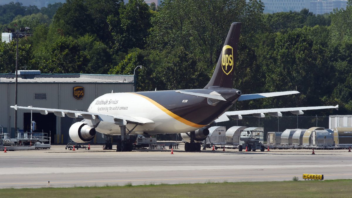 Avión de UPS-Imagen de Archivo