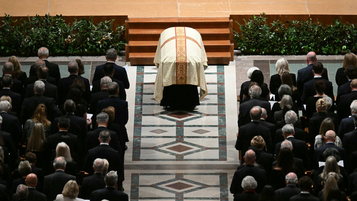 Vice President Dick Cheney's casket.
