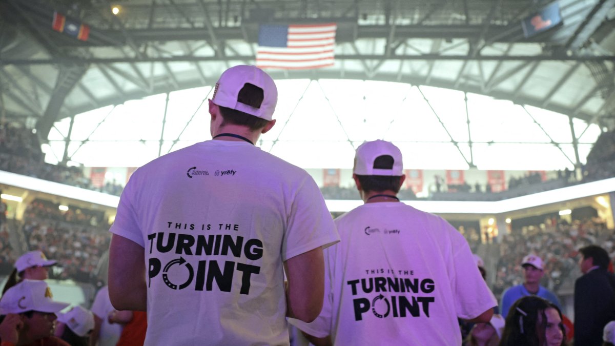 Asistentes a un acto de Turning Point USA