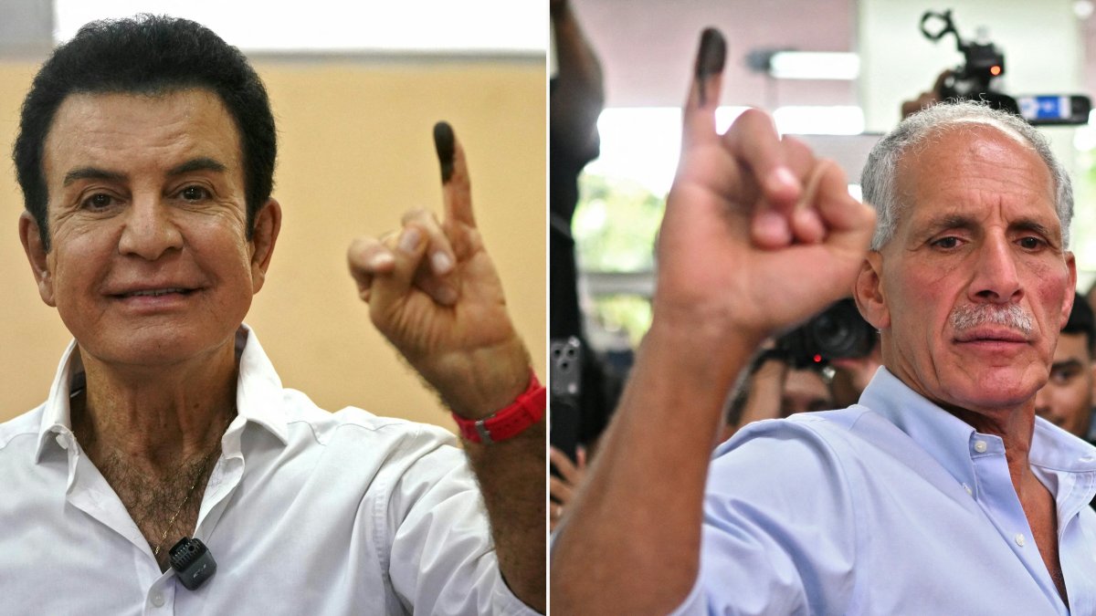 Salvador Nasralla (left) and Nasry Asfura (right).