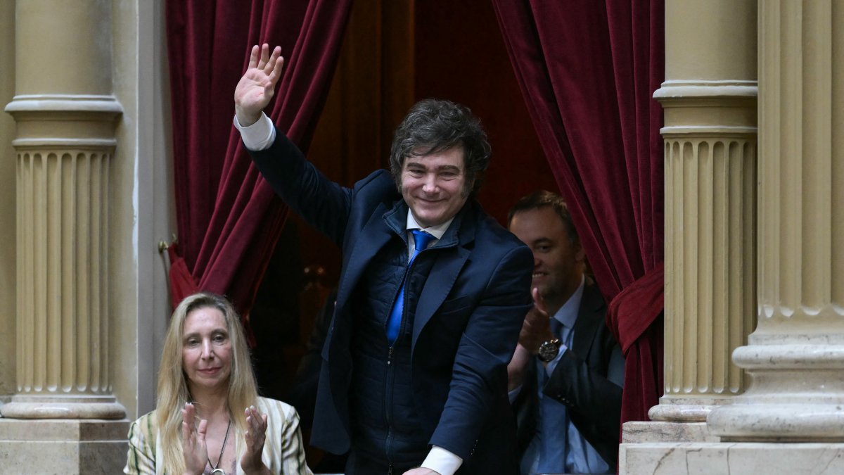 Javier Milei en el Congreso argentino/ Juan Mabromata