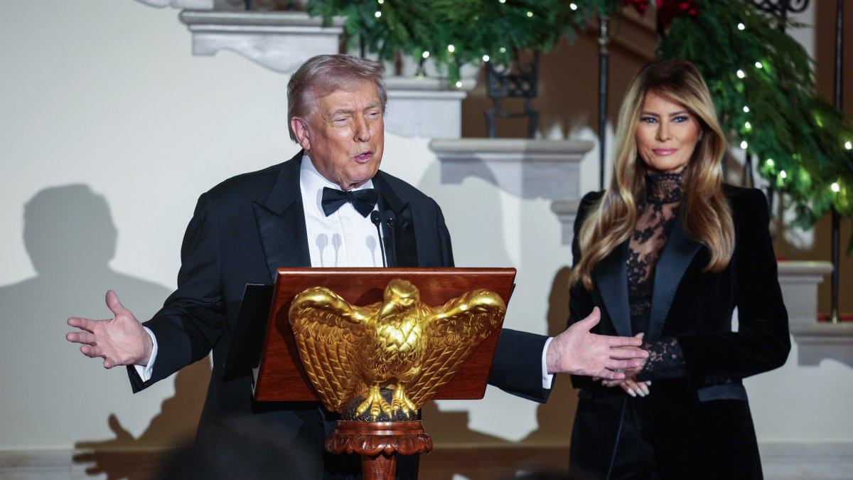 Donald and Melania Trump at the Congressional Ball.