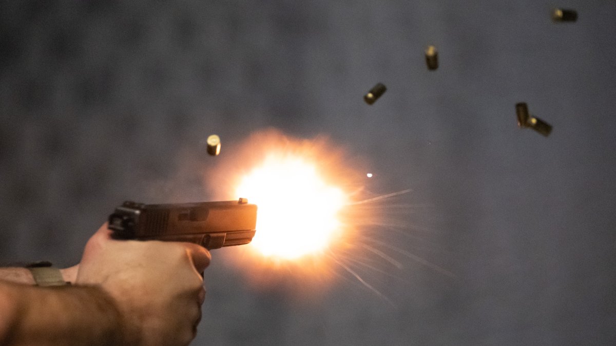 Shot fired from a semi-automatic firearm (File).