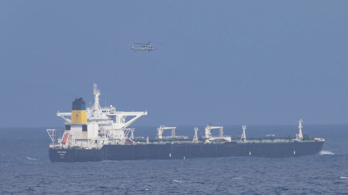 Venezuelan oil vessel/ HOMELAND SECURITY'S X ACCOUNT.