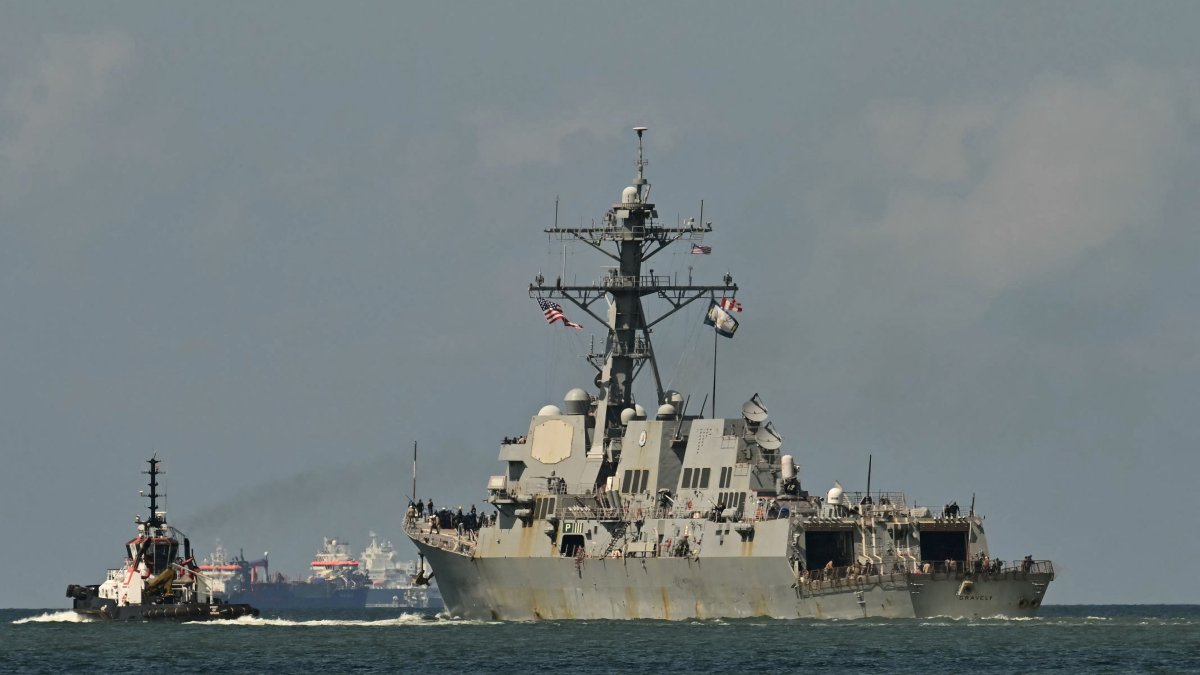The USS Gravely, a US Navy warship